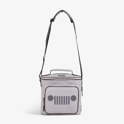 Strap View | Jeep® Off-Road Square Lunch Cooler Bag::::Adjustable, padded shoulder strap 