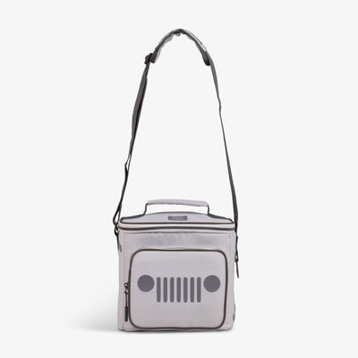 Strap View | Jeep® Off-Road Square Lunch Cooler Bag::::Adjustable, padded shoulder strap 