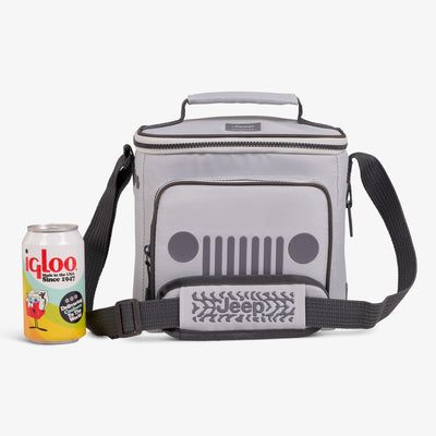 Size View | Jeep® Off-Road Square Lunch Cooler Bag::::Holds up to 9 cans 