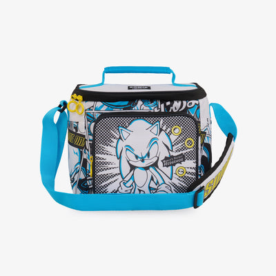 Front View | Sonic the Hedgehog Shimbun Square Lunch Cooler Bag::::Custom Sonic print 
