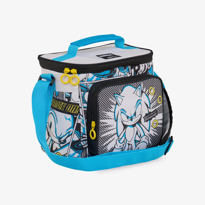 Angle View | Sonic the Hedgehog Shimbun Compact Cooler Bag::::Additional storage pocket 