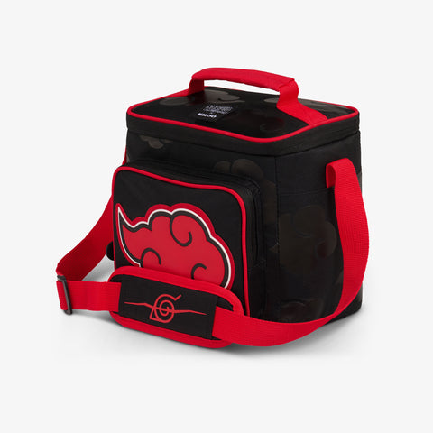 Angle View | NARUTO SHIPPUDEN Akatsuki Square Lunch Cooler Bag::::GRS recycled material