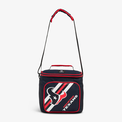 Strap View Houston Texans Square Lunch Cooler Bag::::Adjustable, padded shoulder strap