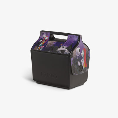 Angle View | Disney Tim Burton’s The Nightmare Before Christmas Jack Skellington & Sally Little Playmate 7 Qt Cooler::::Trademarked tent-top design