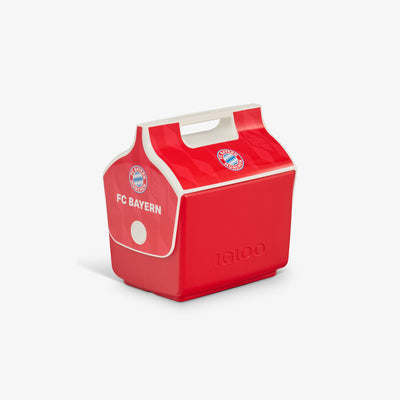 Angle View | FC Bayern München Little Playmate 7 Qt Cooler::::Trademarked tent-top design