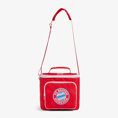 Strap View | FC Bayern München Square Lunch Cooler Bag::::Adjustable, padded shoulder strap
