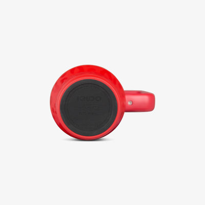 Bottom View | NFL 32 Oz Leopard Flip ‘n’ Sip Travel Mug::Chiefs::Built-in coaster