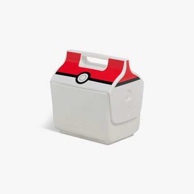 Angle View | Pokémon Poké Ball Little Playmate 7 Qt Cooler::::Original side push-button