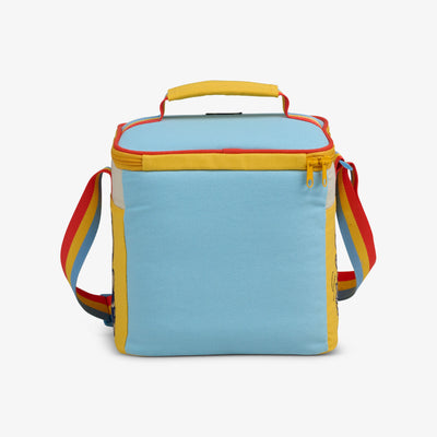 Back View | Snoopy Disco Party Square Lunch Cooler Bag::::Adjustable, padded shoulder strap