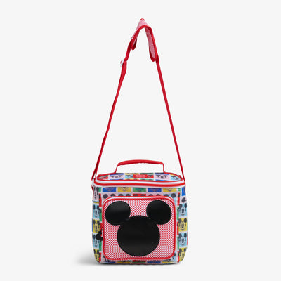 Strap View | Disney Mickey Mouse Pop Art Square Lunch Cooler Bag::::Adjustable, padded shoulder strap