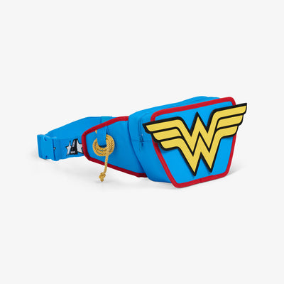 Angle View | DC Super Heroes Wonder Woman™ Belt Fanny Pack Cooler::::Adjustable waist strap