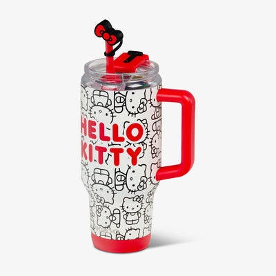 Angle View | Hello Kitty® Classic 32 Oz Travel Mug::::Fits most cup holders