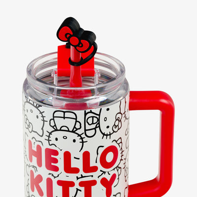 Straw View | Hello Kitty® Classic 32 Oz Travel Mug::::Hello Kitty bow straw topper 

