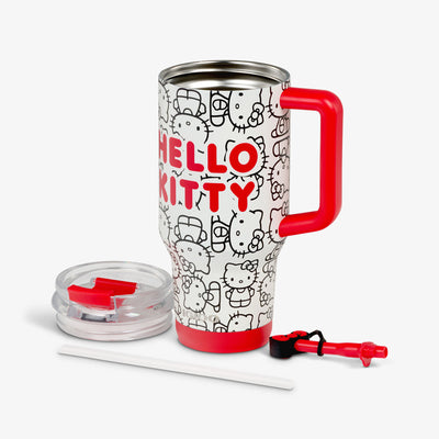Parts View | Hello Kitty® Classic 32 Oz Travel Mug::::Double-wall, vacuum-insulated