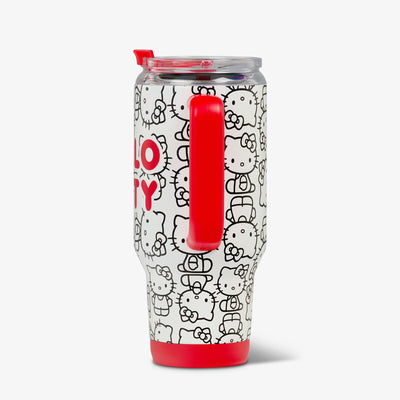 Profile View | Hello Kitty® Classic 32 Oz Travel Mug::::Side handle 
