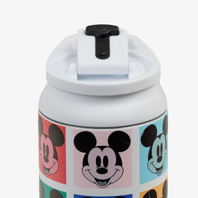 Lid Open View | Disney Mickey Mouse Pop Art 16 Oz Flip ‘n’ Sip Tumbler::::