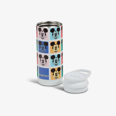 Lid Off View | Disney Mickey Mouse Pop Art 16 Oz Flip ‘n’ Sip Tumbler::::Double-wall, vacuum-insulated