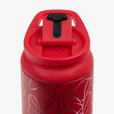 Lid Open View | Disney Minnie Mouse Bow 16 Oz Flip ‘n’ Sip Tumbler::::