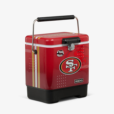 Angle View | NFL Legacy 20 Qt Cooler::49ers::Built-in bottle opener
