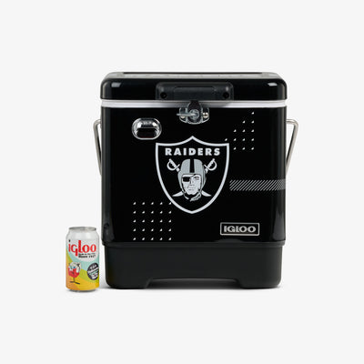 Size View | NFL Legacy 20 Qt Cooler::Raiders::Fits wine bottle(s) upright