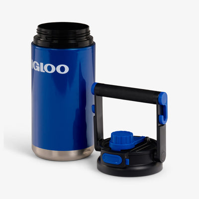 Lid Off View | Half-Gallon Hybrid Sports Jug::Blue::MaxCold® insulation 