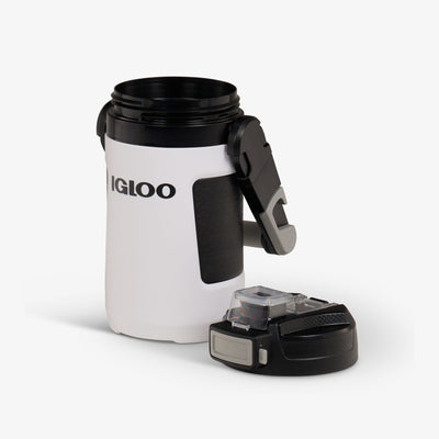 Lid Off View | Rival 1 Qt Jug::White::Foam-wall insulation