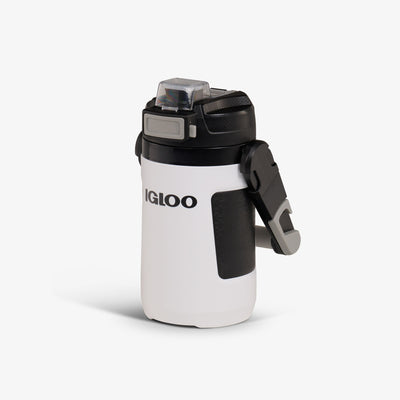 Angle View | Rival Half Gallon Jug::White::Sport grip touchpoints