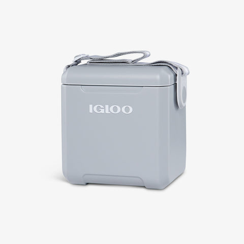 Angle View | Tag Along Too Cooler::Light Gray::Adjustable shoulder strap
