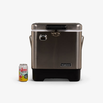 Size View | Legacy 20 Qt Cooler::Stainless Steel::Fits wine bottle(s) upright