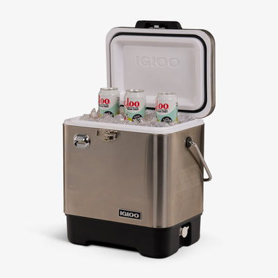 Open View | Legacy 20 Qt Cooler::Stainless Steel::Advanced insulation