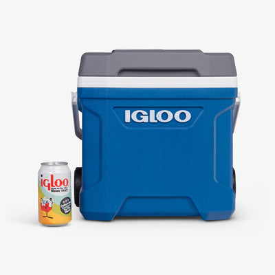 Size View | Latitude 16 Qt Roller Cooler::Blue::Fits up to 24 cans