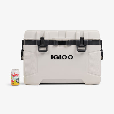 Size View | Trailmate 52 Qt Roller Cooler::Bone::Holds up to 80 cans