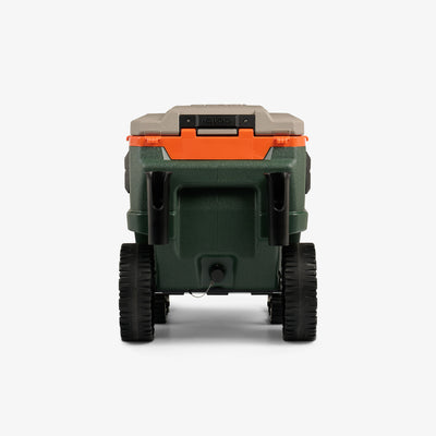 Back View | Trailmate Journey 70 Qt Cooler::Sportsman::Rear accessory slots