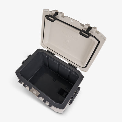 Top View | Trailmate 50 Qt Cooler::Bone::Lockable lid