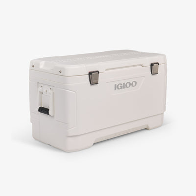 Angle View | Marine Elite 100 Qt Cooler::::Non-slip handles