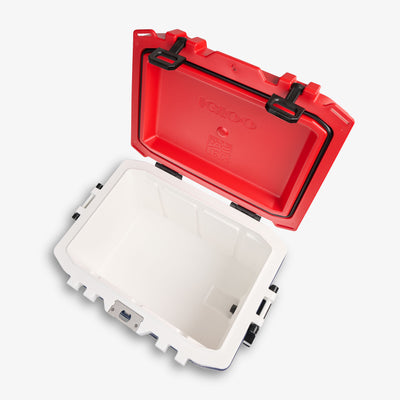 Top View | Trailmate 50 Qt Cooler::Americana::Lockable lid