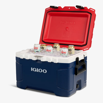 Open View | Trailmate 50 Qt Cooler::Americana::Insulated walls (1.5”) & lid