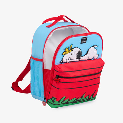 Open View | Snoopy Mini Convertible Backpack Cooler::::Insulated liner keeps contents cold