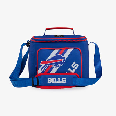 Front View | Buffalo Bills Square Lunch Cooler Bag::::Spacious main compartment