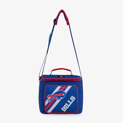 Strap View | Buffalo Bills Square Lunch Cooler Bag::::Adjustable, padded shoulder strap