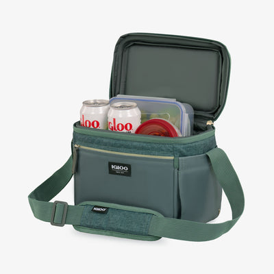 Open View | Everyday Lunch Rounded Cube Cooler Bag::Spruce::MaxChill insulation