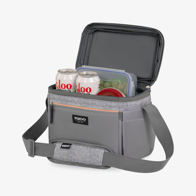 Open View | Everyday Lunch Rounded Cube Cooler Bag::Gray::MaxChill insulation