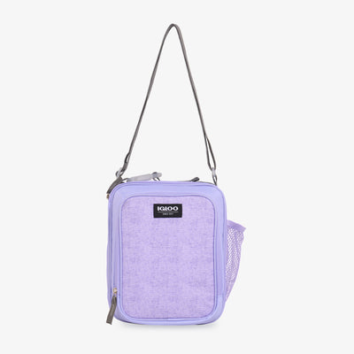Strap View | Kids Everyday Lunch Vertical Cooler Bag::Lilac::Adjustable shoulder strap