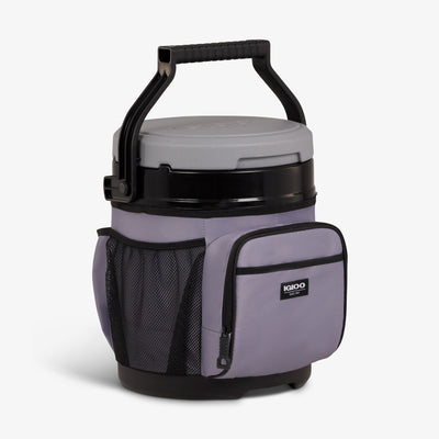 Angle View | 12 Qt Cooler Bucket::::Bail handle w/lid locking feature