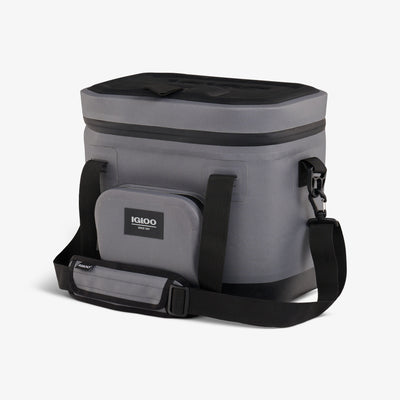 Angle View | Trailmate 18-Can Tote::Carbonite::Welded, weather-resistant exterior