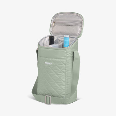 Open View | MaxCold DUO Vertical Crossbody Cooler Bag::::Holds 2 wine bottles