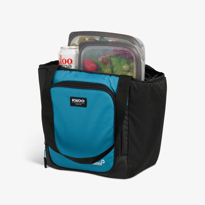 Open View | Latitude 16-Can Tote Cooler::Modern Blue::MaxCold insulation