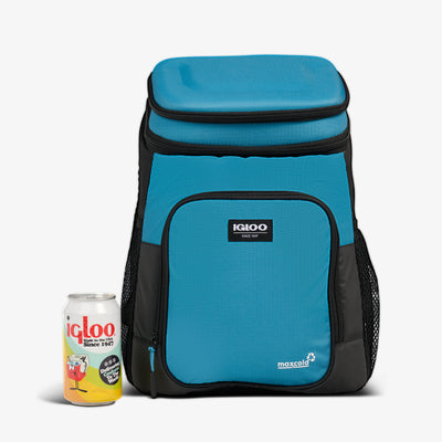 Size View | Latitude Hardtop 18-Can Backpack::Modern Blue::Holds 18 cans
