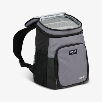 Storage View | Latitude Hardtop 18-Can Backpack::Carbonite::Crush-proof lid