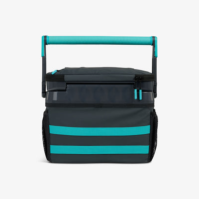 Back View | Rival 18-Can Hybrid Cooler::Tactical Gray::Sturdy swing-up handle